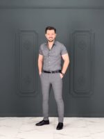 پیراهن 040224 POLO خاکستری - Image 4