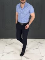 پیراهن 041109 AKOMOD  آبی روشن - Image 3