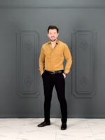 پیراهن 030802 AKOMOD عسلی - Image 4