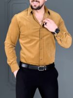 پیراهن 030804 مخمل عسلی - Image 2