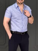 پیراهن 040140 AKOMOD  آبی روشن - Image 2