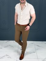 پیراهن 270122 AKOMOD  گندمی - Image 3
