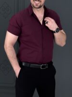 پیراهن 270122 AKOMOD عنابی - Image 3
