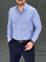 پیراهن 270504 AKOMOD آبی روشن - Image 2