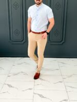 پیراهن 270123 AKOMOD  آبی آسمانی - Image 3