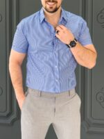 پیراهن 041108 AKOMOD  آبی روشن