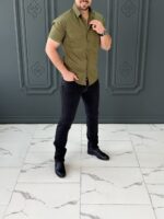 پیراهن 031615 GANT سبز - Image 3
