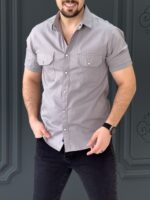 پیراهن 031615 GANT طوسی - Image 2