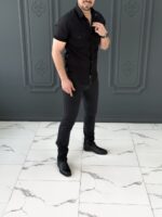 پیراهن 031615 GANT مشکی - Image 3