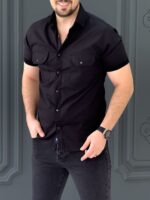 پیراهن 031615 GANT مشکی - Image 2