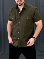 پیراهن 040901 PULL&BEAR سبز - Image 2