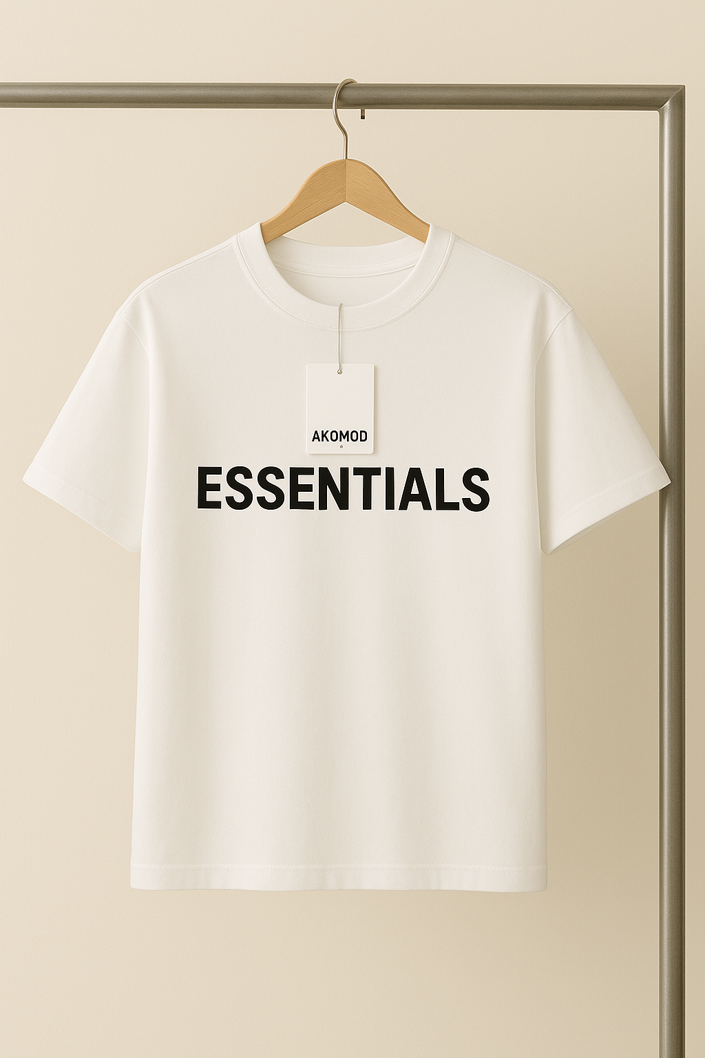 ChatGPT Image Aug 26, 2025, 04_17_38 PM تیشرت 171302 ESSENIALS سفید - Image 1
