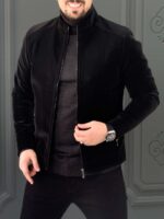 کت چرم 120504 AKOMOD مشکی - Image 5