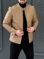 کت چرم 6501 کرم