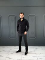 پلیور 060301 POLO ذغالی - Image 4