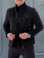 کت چرم 120505 مشکی - Image 4
