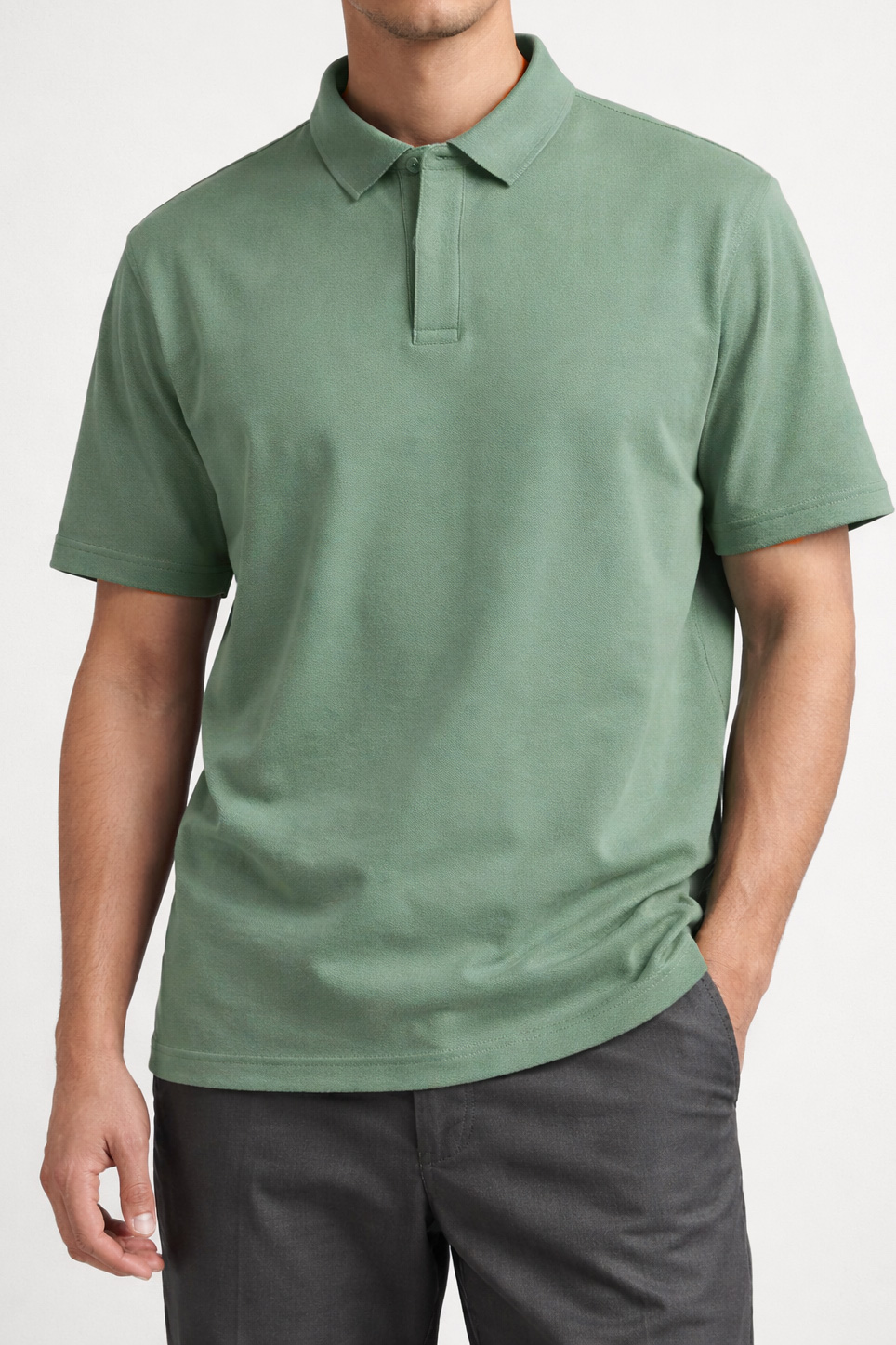 ..1 پولوشرت 190102 PULL&BEAR سبز دریایی - Image 1