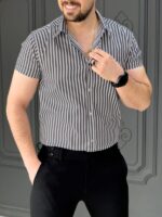 پیراهن 041107 AKOMOD خاکستری