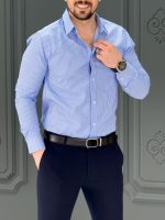 پیراهن 270507 AKOMOD آبی روشن - Image 2