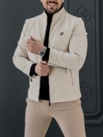 کت چرم 6319 سفید - Image 3