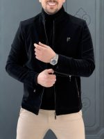 کت چرم 6319 مشکی - Image 2