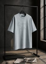 تیشرت 171021  ‏BALENCIAGA‏ ‏آبی روشن